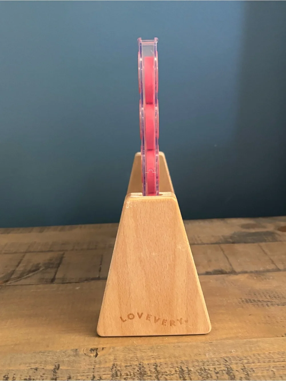 LOVEVERY Wood-Frame Color Sorting Game - Assorted Color Discs